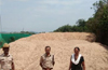 District police raid illegal sand depot